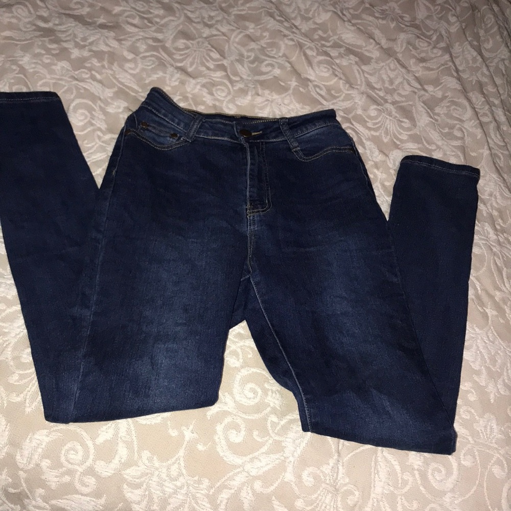High Waist Dark Blue Fashio Nova Jeans